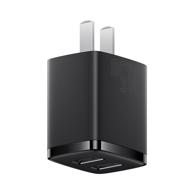 Củ Sạc Nhanh 2 Cổng USB 10.5W BASEUS Compact Charger Nhỏ Gọn, An Toàn, Tương Thích Điện Thoại, Máy Tính Bảng, Quạt Mini