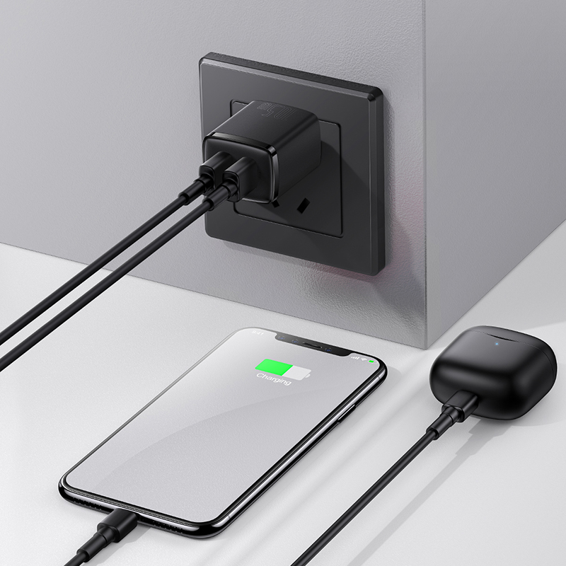 Củ Sạc Nhanh 2 Cổng USB 10.5W BASEUS Compact Charger Nhỏ Gọn, An Toàn, Tương Thích Điện Thoại, Máy Tính Bảng, Quạt Mini
