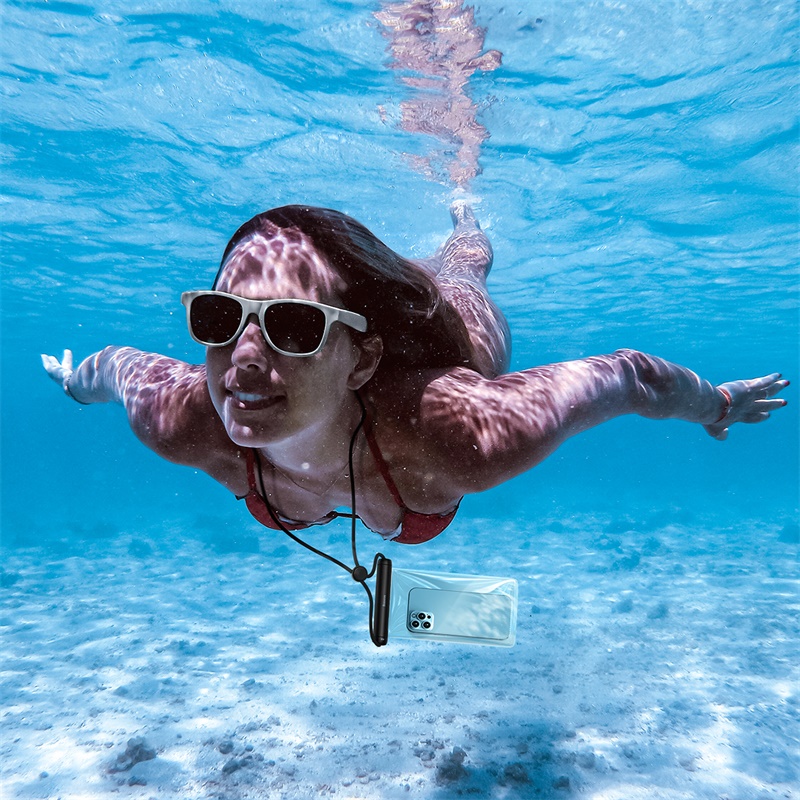 Túi Chống Nước Điện Thoại BASEUS Waterproof 5 Lớp Chống Nước Tiêu Chuẩn IPX8 Cho Độ Sâu Đến 30m Phù Hợp Đi Biển Đi Phượt