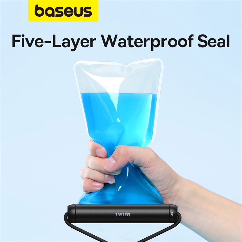 Túi Chống Nước Điện Thoại BASEUS Waterproof 5 Lớp Chống Nước Tiêu Chuẩn IPX8 Cho Độ Sâu Đến 30m Phù Hợp Đi Biển Đi Phượt