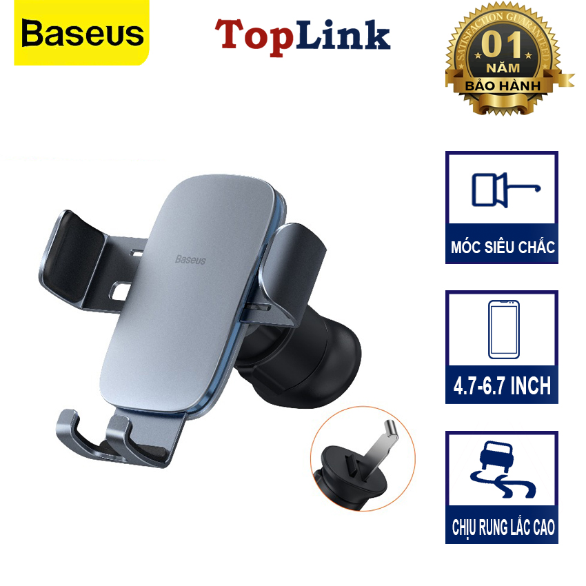 Kẹp Điện Thoại Ô Tô Giá Đỡ Điện Thoại Xe Hơi BASEUS Metal Age II Gắn Cửa Gió Sang Trọng Hiện Đại Chắc Chắn Phù Hợp Với Mọi Loại Xe