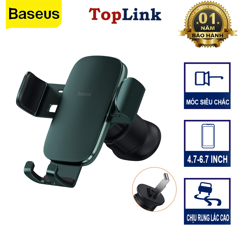 Kẹp Điện Thoại Ô Tô Giá Đỡ Điện Thoại Xe Hơi BASEUS Metal Age II Gắn Cửa Gió Sang Trọng Hiện Đại Chắc Chắn Phù Hợp Với Mọi Loại Xe