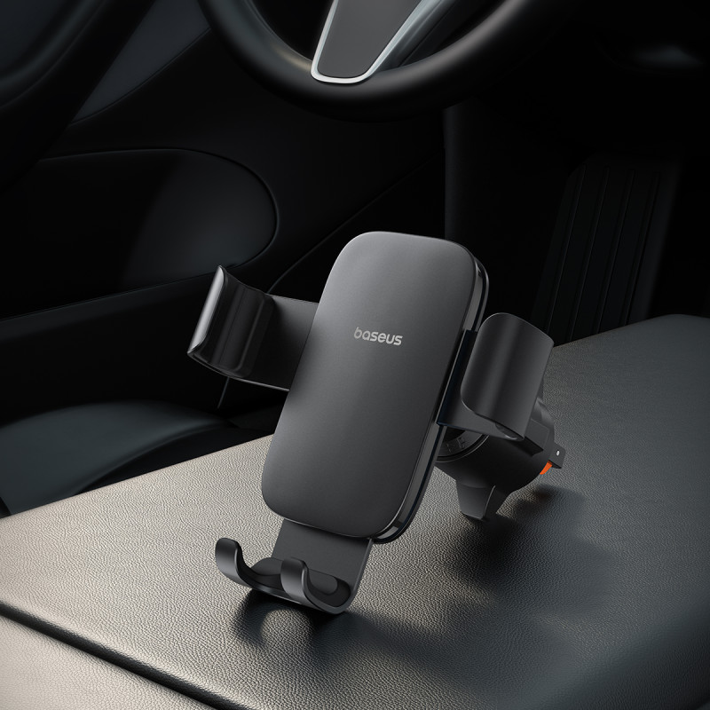 Kẹp Điện Thoại Xe Hơi BASEUS Metal Age 3 Gravity Car Mount – Gắn Cửa Gió, Sang Trọng, Hiện Đại, Chắc Chắn