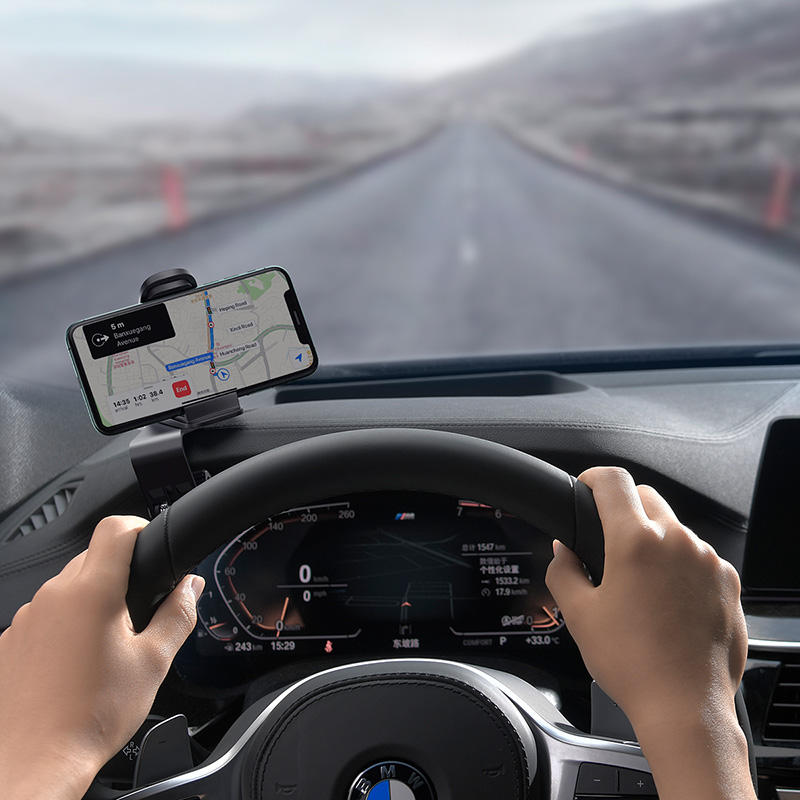 Giá Đỡ Điện Thoại Xe Hơi BASEUS SUDZ Big Mouth Pro Car Mount Có Chân Kẹp Điều Chỉnh Giữ Điện Thoại Vào Taplo Chắc Chắn Nhỏ Gọn