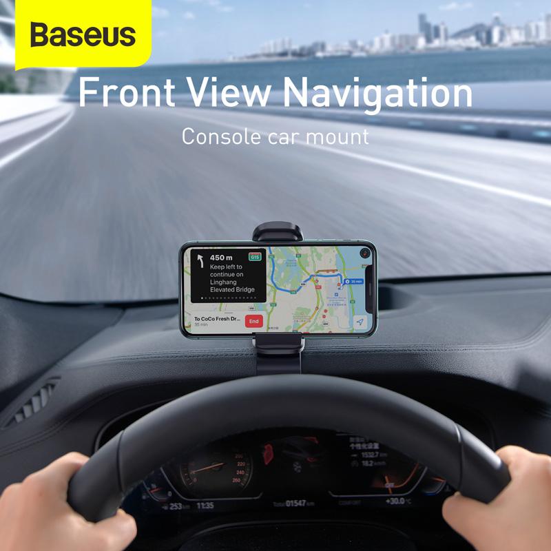 Giá Đỡ Điện Thoại Xe Hơi BASEUS SUDZ Big Mouth Pro Car Mount Có Chân Kẹp Điều Chỉnh Giữ Điện Thoại Vào Taplo Chắc Chắn Nhỏ Gọn