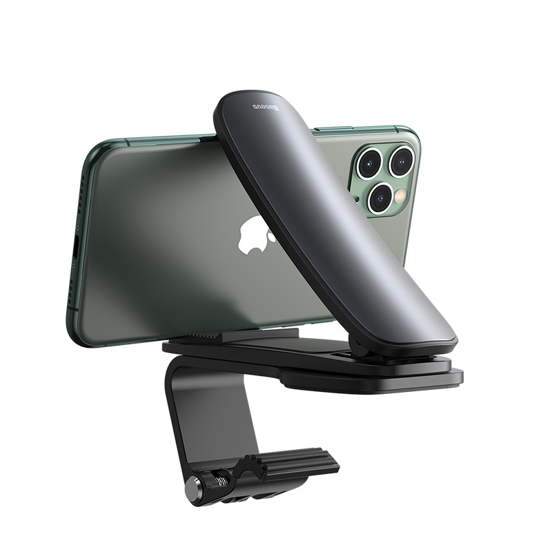 Giá Đỡ Điện Thoại Xe Hơi BASEUS SUDZ Big Mouth Pro Car Mount Có Chân Kẹp Điều Chỉnh Giữ Điện Thoại Vào Taplo Chắc Chắn Nhỏ Gọn
