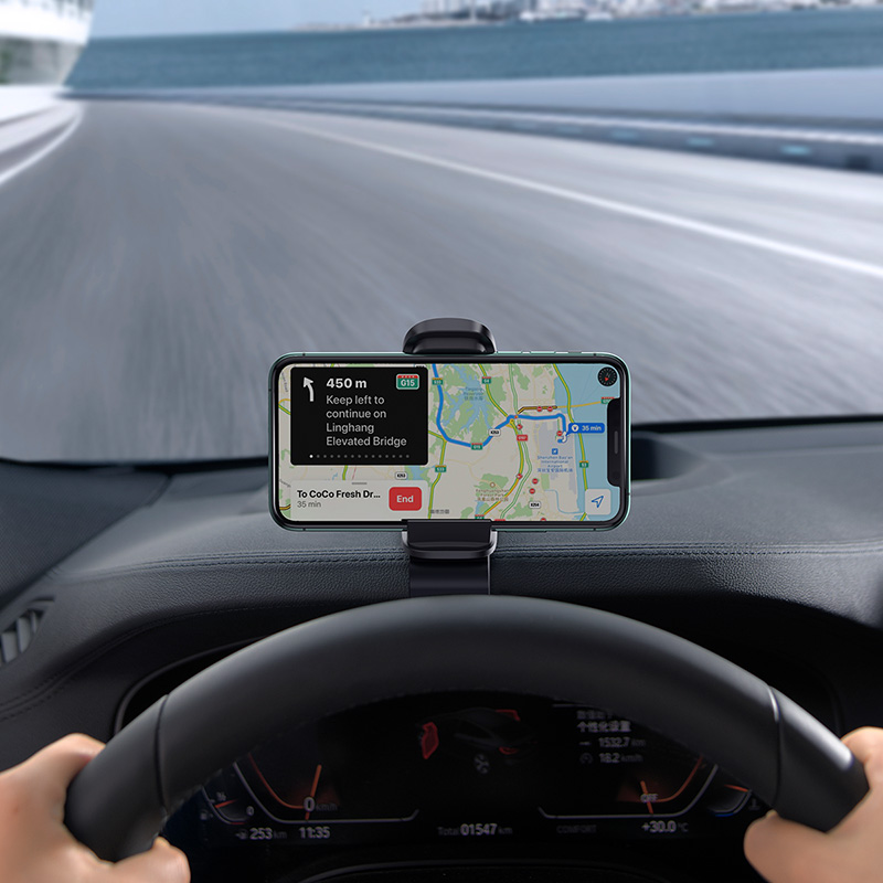 Giá Đỡ Điện Thoại Xe Hơi BASEUS SUDZ Big Mouth Pro Car Mount Có Chân Kẹp Điều Chỉnh Giữ Điện Thoại Vào Taplo Chắc Chắn Nhỏ Gọn