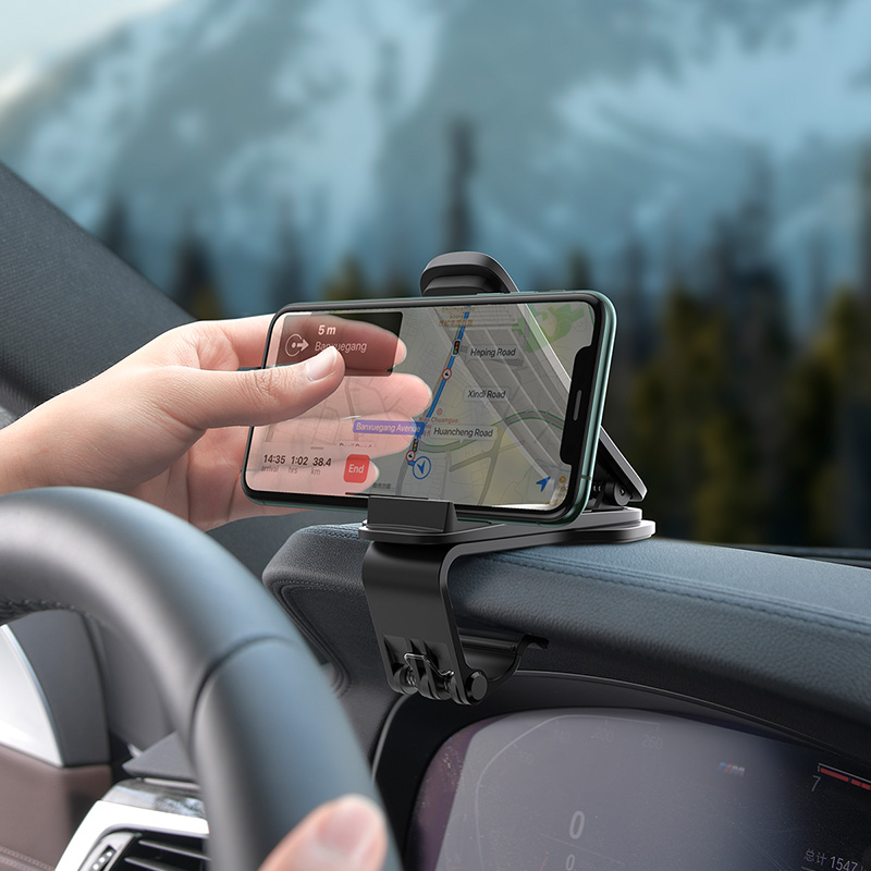 Giá Đỡ Điện Thoại Xe Hơi BASEUS SUDZ Big Mouth Pro Car Mount Có Chân Kẹp Điều Chỉnh Giữ Điện Thoại Vào Taplo Chắc Chắn Nhỏ Gọn