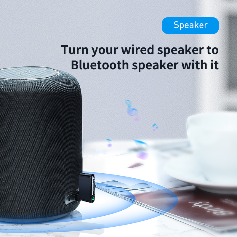 Bộ Thu Bluetooth 5.0 BASEUS WXQY DC5V Cho AUX 3.5mm AUX Trên Xe Hơi Đàm Thoại Rảnh Tay ( Tích Hợp Mic Chất Lượng Cao)