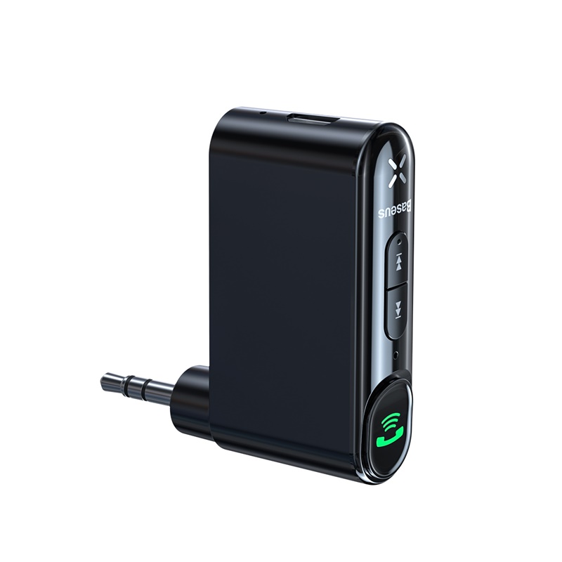 Bộ Thu Bluetooth 5.0 BASEUS WXQY DC5V Cho AUX 3.5mm AUX Trên Xe Hơi Đàm Thoại Rảnh Tay ( Tích Hợp Mic Chất Lượng Cao)