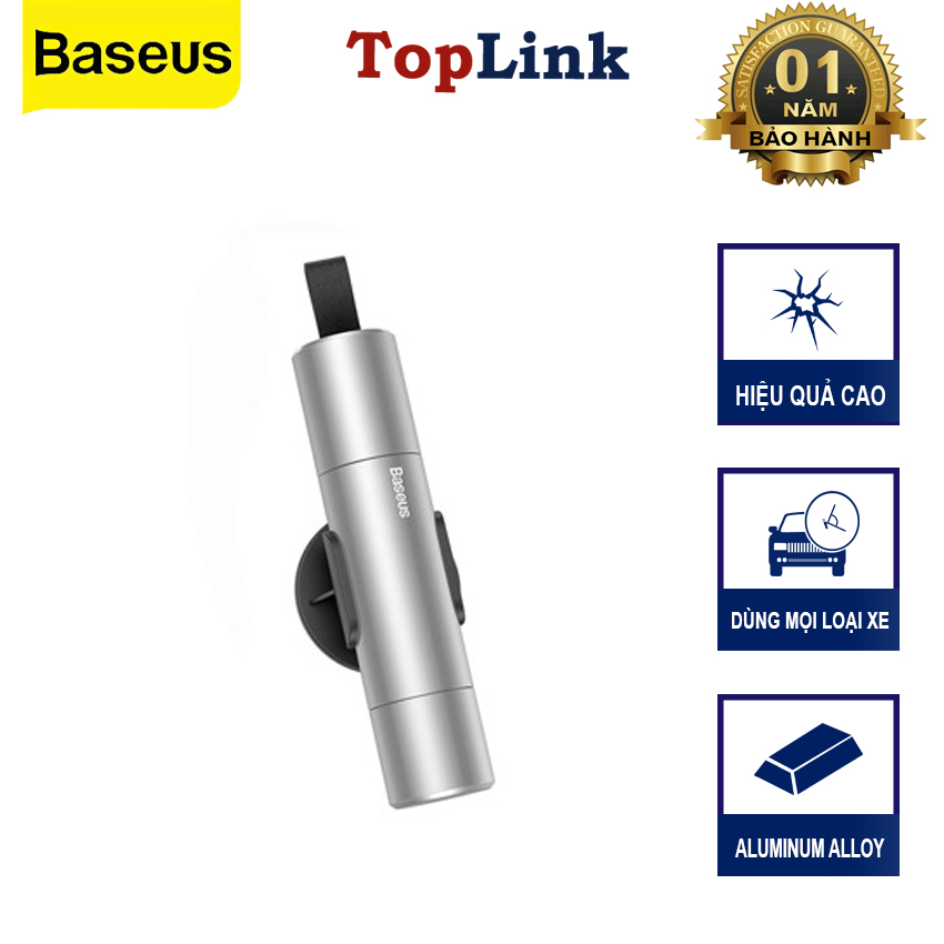 Búa Thoát Hiểm Ô Tô BASEUS 2 in 1 Phá Kính Và Cắt Dây Trên Xe Hơi