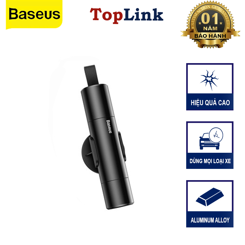 Búa Thoát Hiểm Ô Tô BASEUS 2 in 1 Phá Kính Và Cắt Dây Trên Xe Hơi