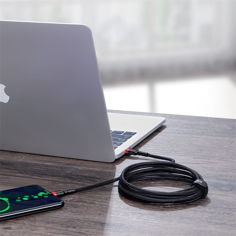 Cáp Sạc Nhanh 100w BASEUS Type C To Type C Quick Charge 4.0 Dây Bọc Dù Cho iPhone 15, iPhone 16, SamSung, Laptop, Oppo...