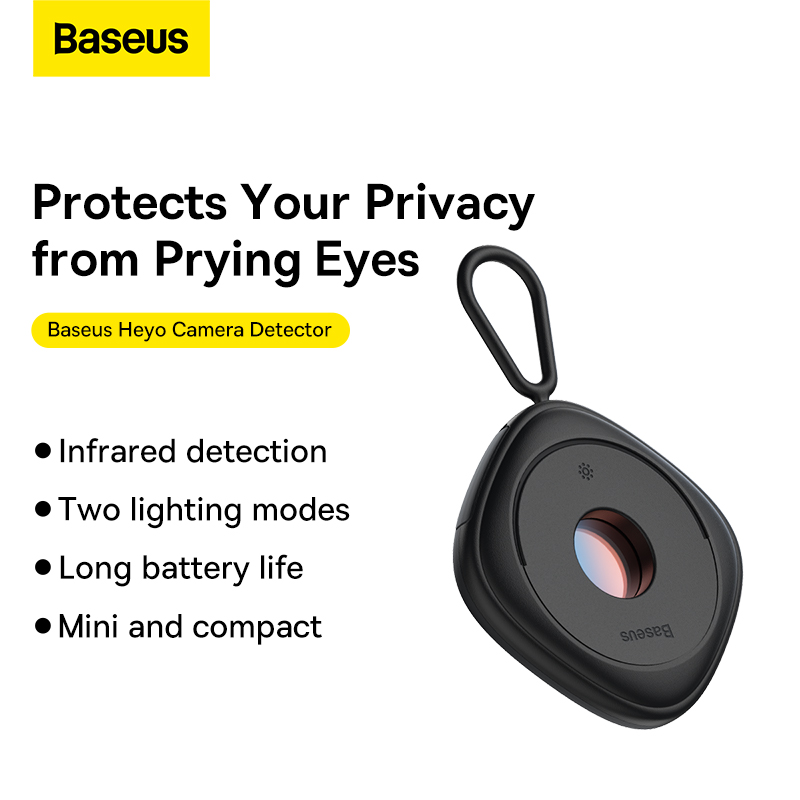 Máy Dò Phát Hiện Camera BASEUS Dò Camera Ẩn, Camera Giấu Kín, Camera Ngụy Trang Chống Nhìn Trộm, Bảo Vệ An Ninh, Thời Gian Chờ 720h