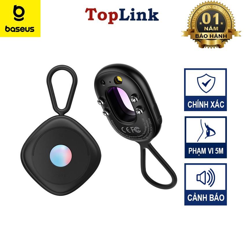 Máy Dò Phát Hiện Camera BASEUS Dò Camera Ẩn, Camera Giấu Kín, Camera Ngụy Trang Chống Nhìn Trộm, Bảo Vệ An Ninh, Thời Gian Chờ 720h