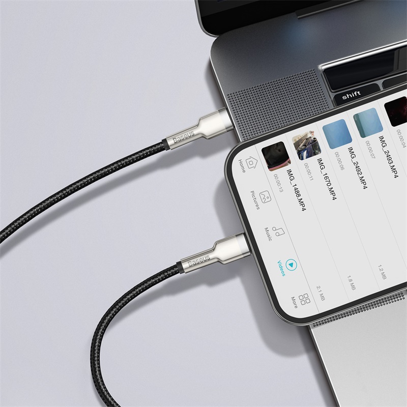 Dây Cáp Sạc Nhanh BASEUS Type C To Lightning 20W Cho IPhone 14/13/12/11/XR/XS/X Metal 25cm 1m 2m Chống Gãy Siêu Bền