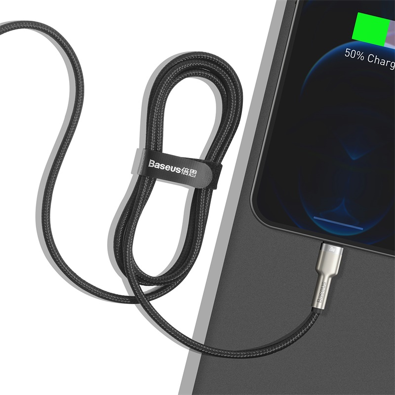 Dây Cáp Sạc Nhanh BASEUS Type C To Lightning 20W Cho IPhone 14/13/12/11/XR/XS/X Metal 25cm 1m 2m Chống Gãy Siêu Bền