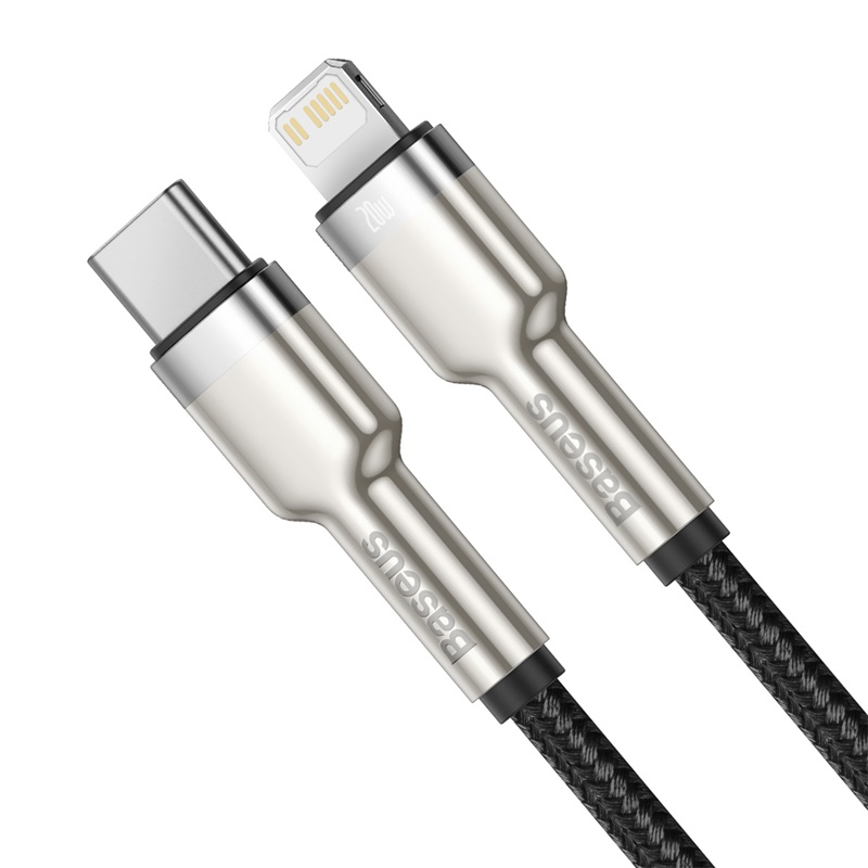 Dây Cáp Sạc Nhanh BASEUS Type C To Lightning 20W Cho IPhone 14/13/12/11/XR/XS/X Metal 25cm 1m 2m Chống Gãy Siêu Bền