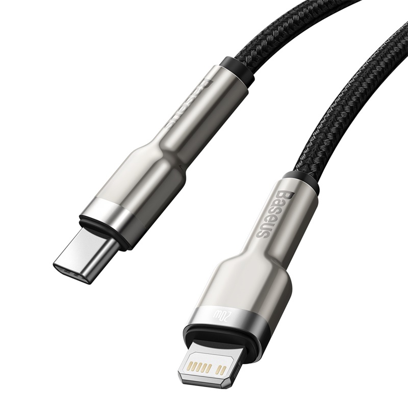 Dây Cáp Sạc Nhanh BASEUS Type C To Lightning 20W Cho IPhone 14/13/12/11/XR/XS/X Metal 25cm 1m 2m Chống Gãy Siêu Bền