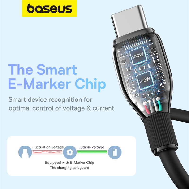 Cáp Sạc Nhanh 100w BASEUS Type C to Type C Pudding Fast Charging Cable Cho iPhone 15 16, SamSung, LapTop, Tablet, Huawei, Xiaomi