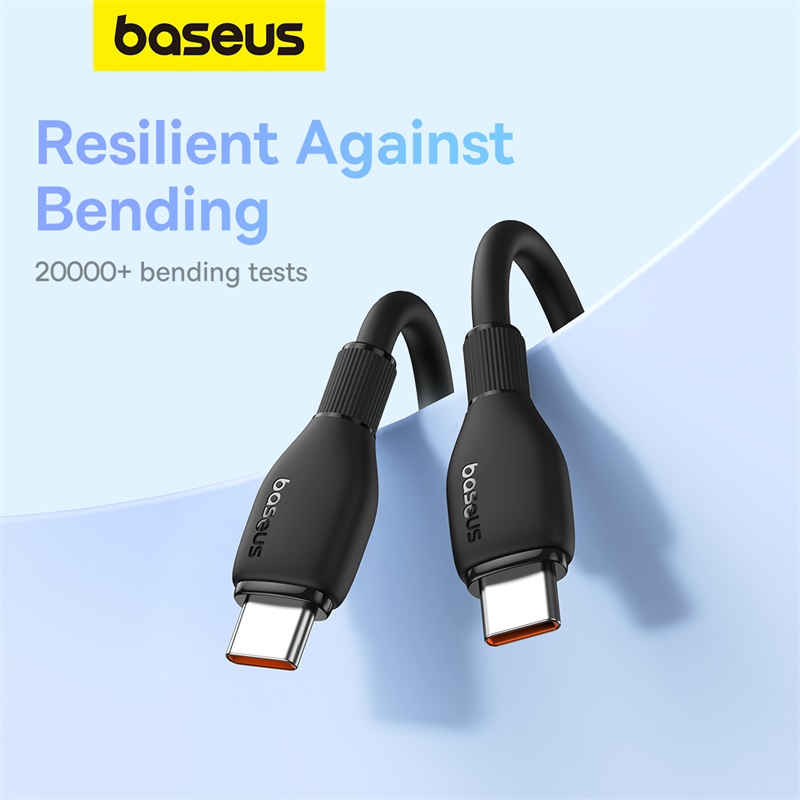 Cáp Sạc Nhanh 100w BASEUS Type C to Type C Pudding Fast Charging Cable Cho iPhone 15 16, SamSung, LapTop, Tablet, Huawei, Xiaomi