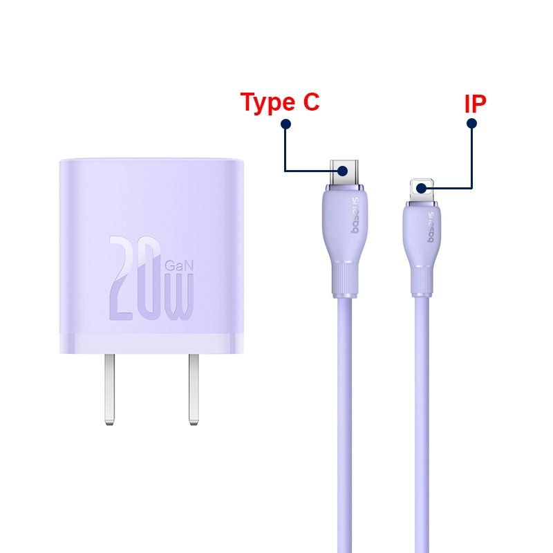 Cáp Sạc Nhanh BASEUS PD 20w 27w Pudding Series Cho iPhone 11 12 13 14 Mềm Dẻo, Sạc Nhanh ở Nhiệt Độ Thấp