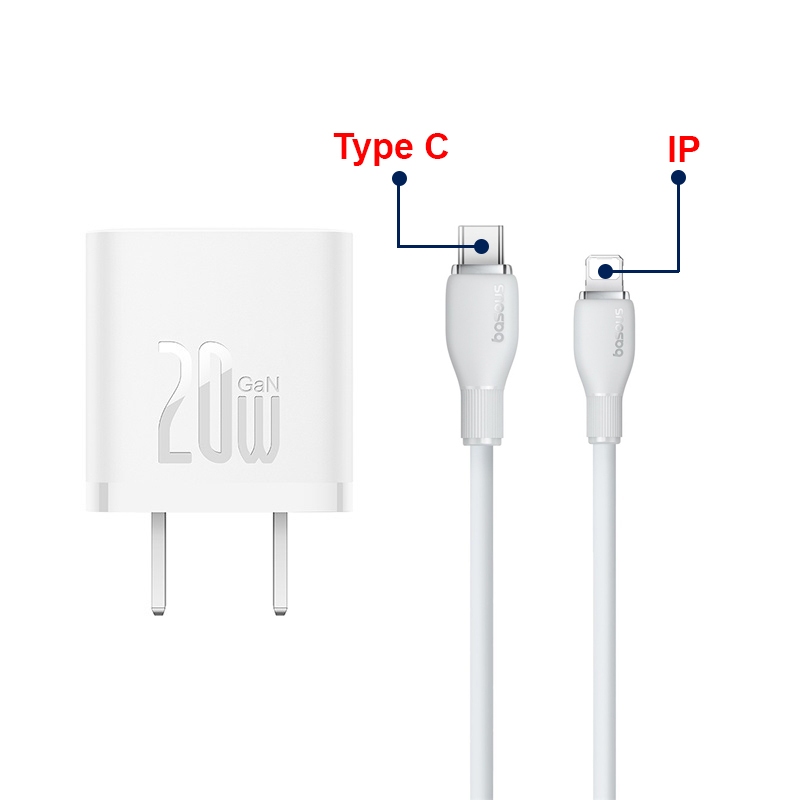 Cáp Sạc Nhanh BASEUS PD 20w 27w Pudding Series Cho iPhone 11 12 13 14 Mềm Dẻo, Sạc Nhanh ở Nhiệt Độ Thấp