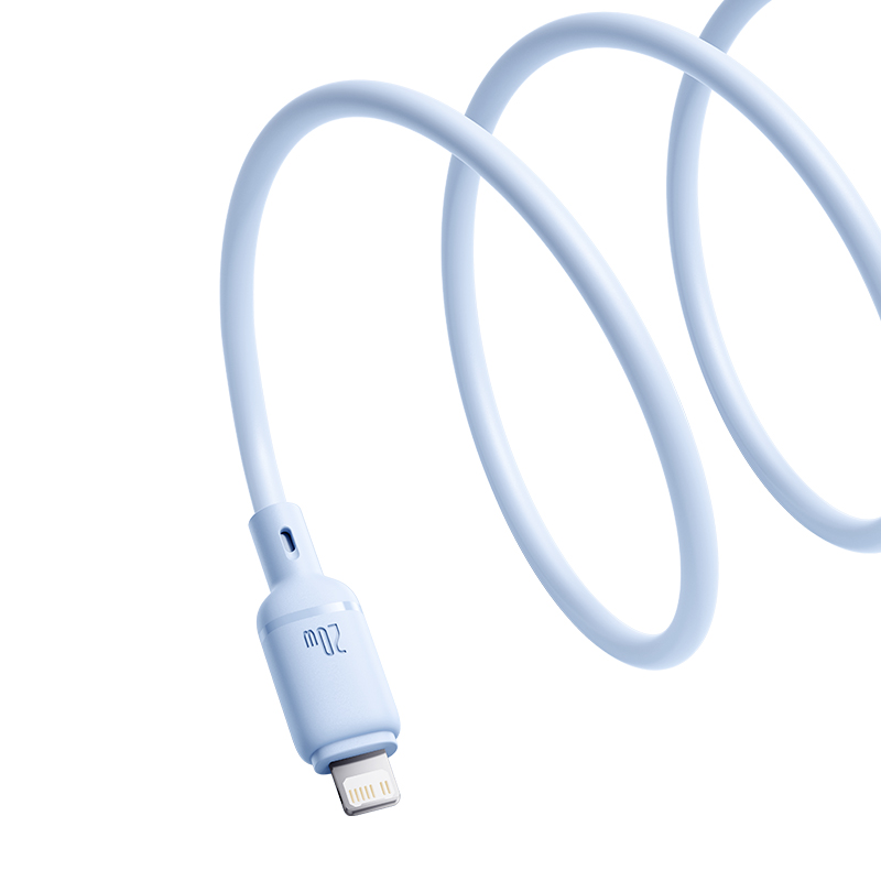 Cáp Sạc Nhanh 20w BASEUS Silky PD cho iPhone 5 6 7 8 9 Xsmax 11 12 13 14 Gắn Chip Thông Minh Duy Trì Nhiệt Độ Tối Ưu Khi Sạc Truyền Data 48Mbps