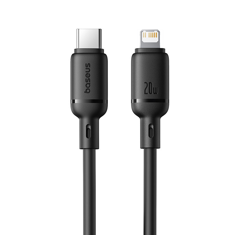 Cáp Sạc Nhanh 20w BASEUS Silky PD cho iPhone 5 6 7 8 9 Xsmax 11 12 13 14 Gắn Chip Thông Minh Duy Trì Nhiệt Độ Tối Ưu Khi Sạc Truyền Data 48Mbps