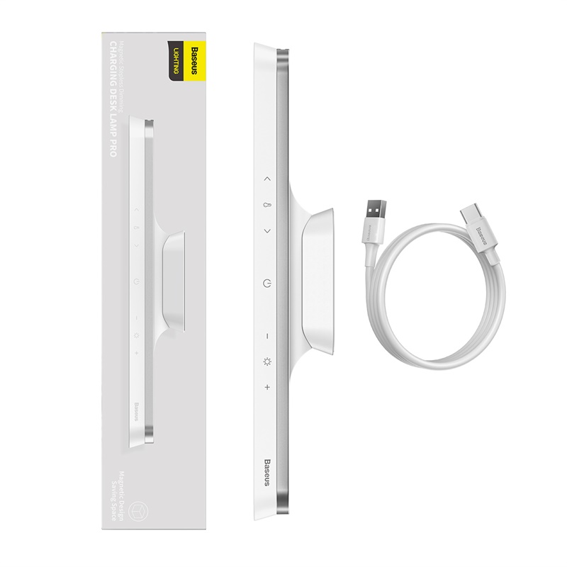 Đèn Led Treo Tường BASEUS Tích Điện DGXC-02 1800mah Cảm Ứng 3 Mức Ánh Sáng Dính Mọi Bề Mặt Sắt, Gỗ, Gạch men