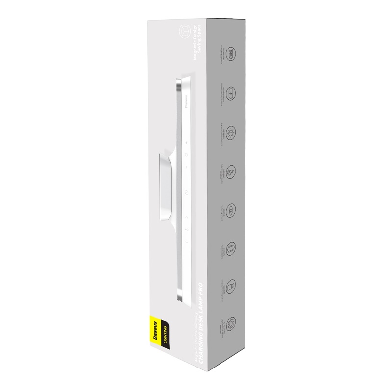 Đèn Led Treo Tường BASEUS Tích Điện DGXC-02 1800mah Cảm Ứng 3 Mức Ánh Sáng Dính Mọi Bề Mặt Sắt, Gỗ, Gạch men