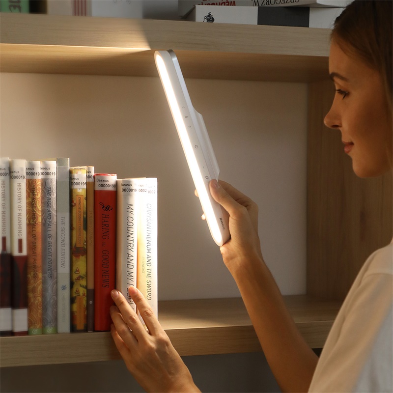 Đèn Led Treo Tường BASEUS Tích Điện DGXC-02 1800mah Cảm Ứng 3 Mức Ánh Sáng Dính Mọi Bề Mặt Sắt, Gỗ, Gạch men