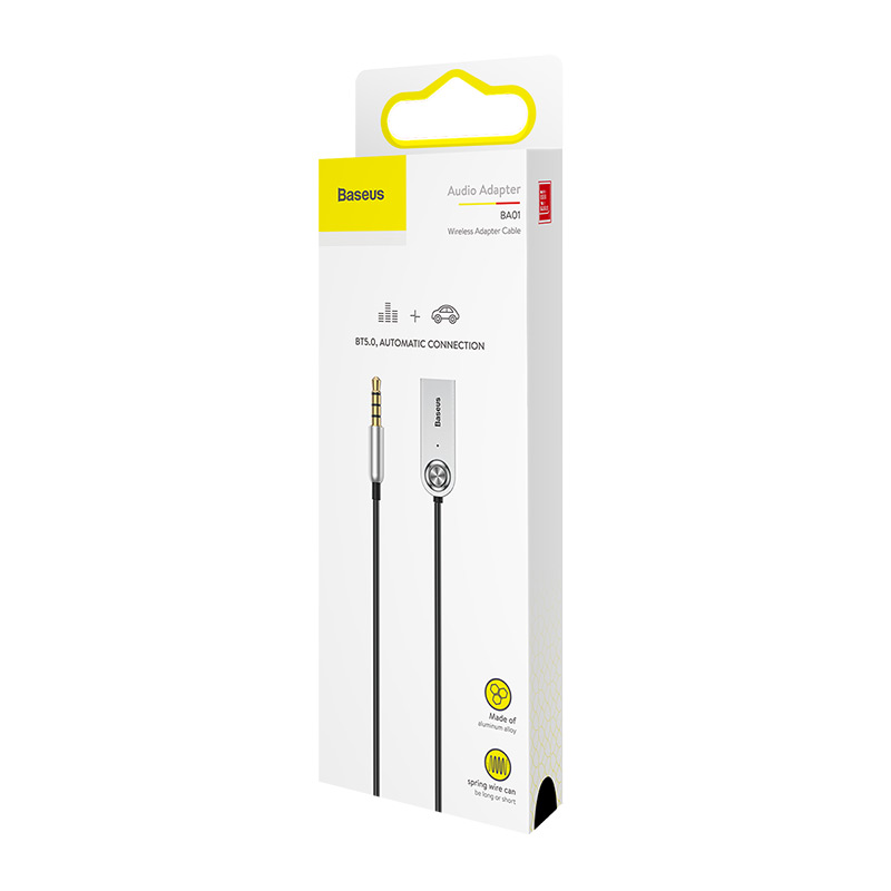 USB Phát Bluetooth BASEUS CABA01 Adapter Dongle Jack 3.5mm Aux  Bluetooth 5.0 4.2 4.0 Cho Phép Xuất Âm Thanh Không Dây Trên Xe Hơi, Loa, Amply, Máy Tính