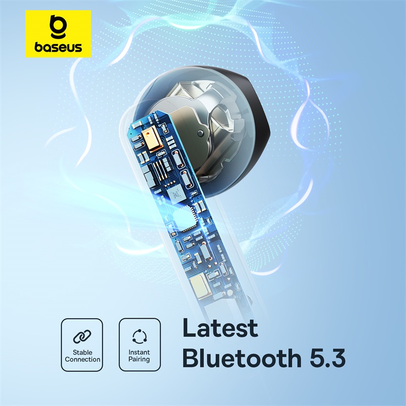 Tai Nghe Không Dây BASEUS Bowie E16 Bluetooth 5.3 Nhét Tai Chống Ồn Chống Nước IPX4 Sử Dụng 30h