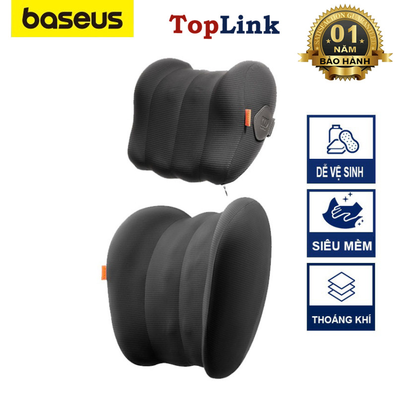 Gối Tựa Đầu Gối Tựa Lưng BASEUS Trên Ô Tô Xe Hơi Hoặc Văn Phòng Thiết Kế Công Thái Học Siêu Mềm Và Thoáng Khí