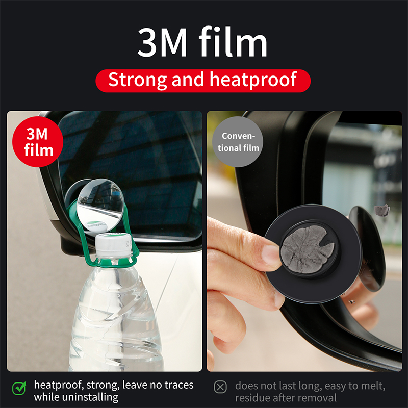 Gương Cầu Lồi BASEUS Cho Ô Tô Xe Hơi Bộ 2 Gương Chiếu Hậu Chống Điểm Mù Quan Sát Góc Rộng Chắc Chắn
