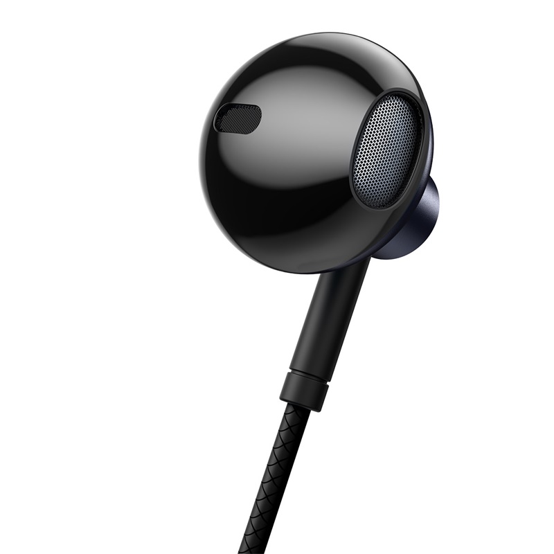 Tai Nghe Dây Có Mic Đàm Thoại BASEUS H19 Jack Cắm 3.5mm Nhét Tai Cách Âm Chống Ồn Âm Thanh Nổi 6D HIFI