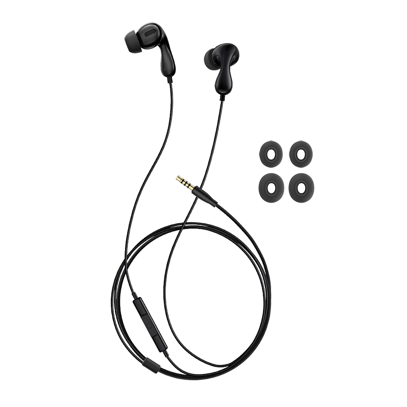 Tai Nghe Có Dây BASEUS HZ20 Chân Cắm 3.5mm Âm Thanh Hi-Res Nhét Tai Có Mic Đàm Thoại Thiết Kế Công Thái Học Cách Âm Chống Ồn Chất Lượng Cao