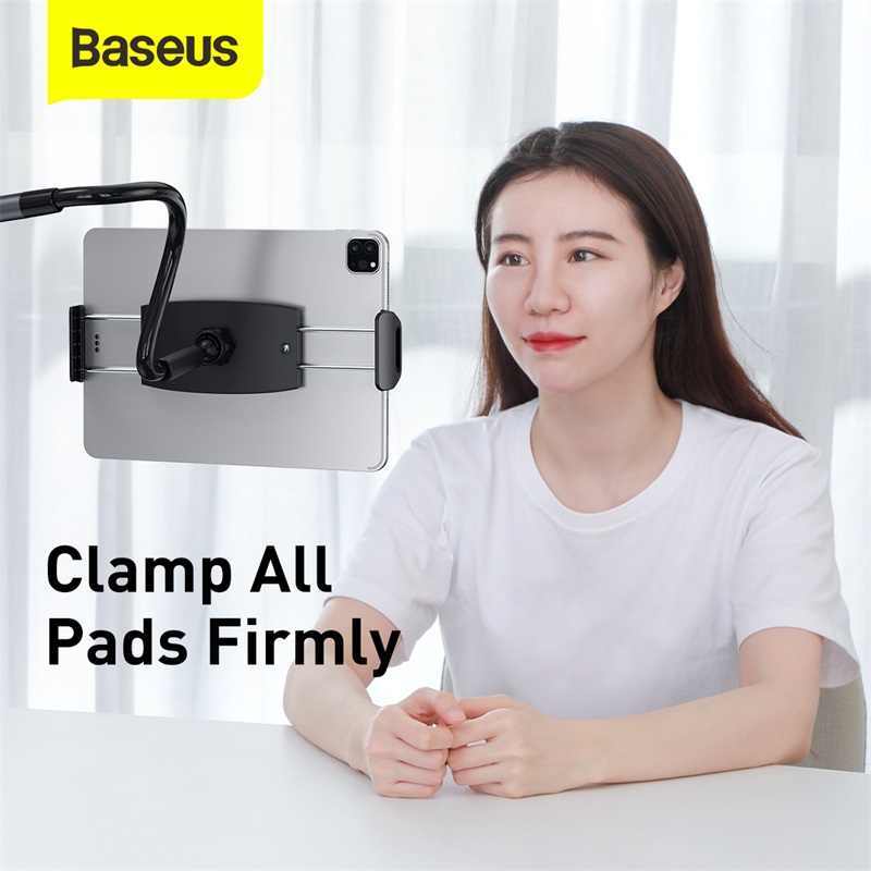 Giá Đỡ Kẹp iPad – Điện Thoại Đầu Giường BASEUS | Tay Dài Uốn Dẻo, Xoay 360°, Xem Phim – Học Online Rảnh Tay