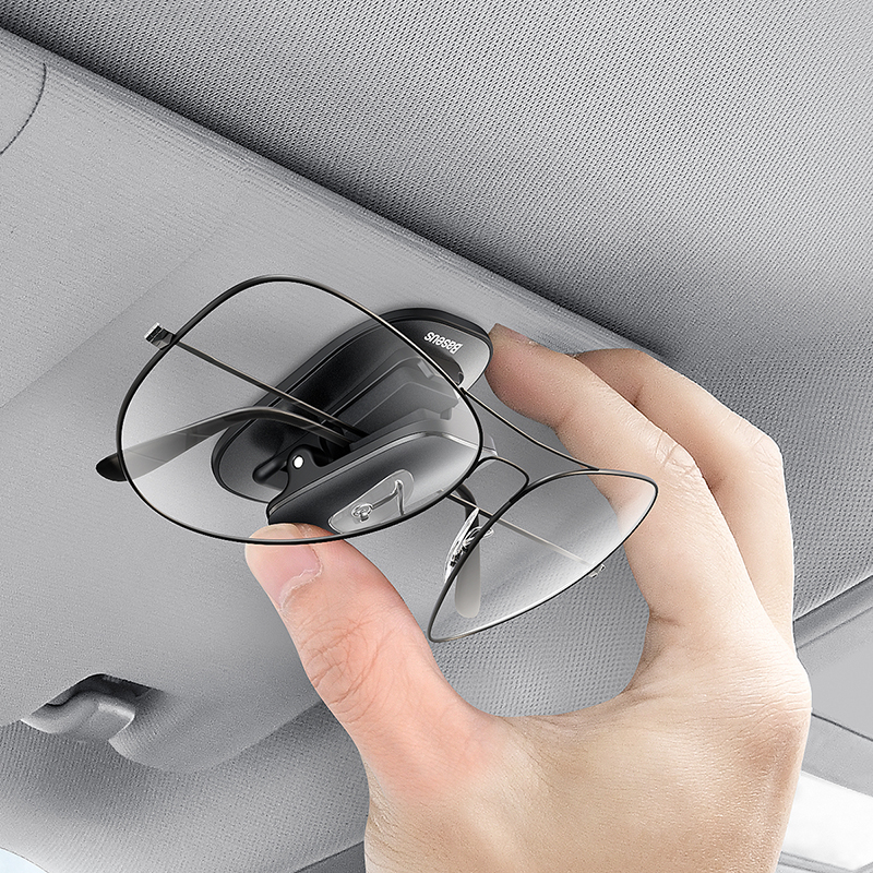 Giá Treo Kính Kẹp Thẻ Phụ Kiện Xe Hơi BASEUS Platinum Vehicle Eyewear Clip (Clamping Type / Paste Type)