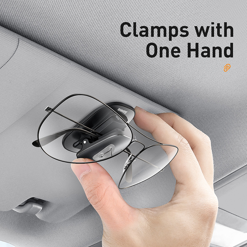 Giá Treo Kính Kẹp Thẻ Phụ Kiện Xe Hơi BASEUS Platinum Vehicle Eyewear Clip (Clamping Type / Paste Type)