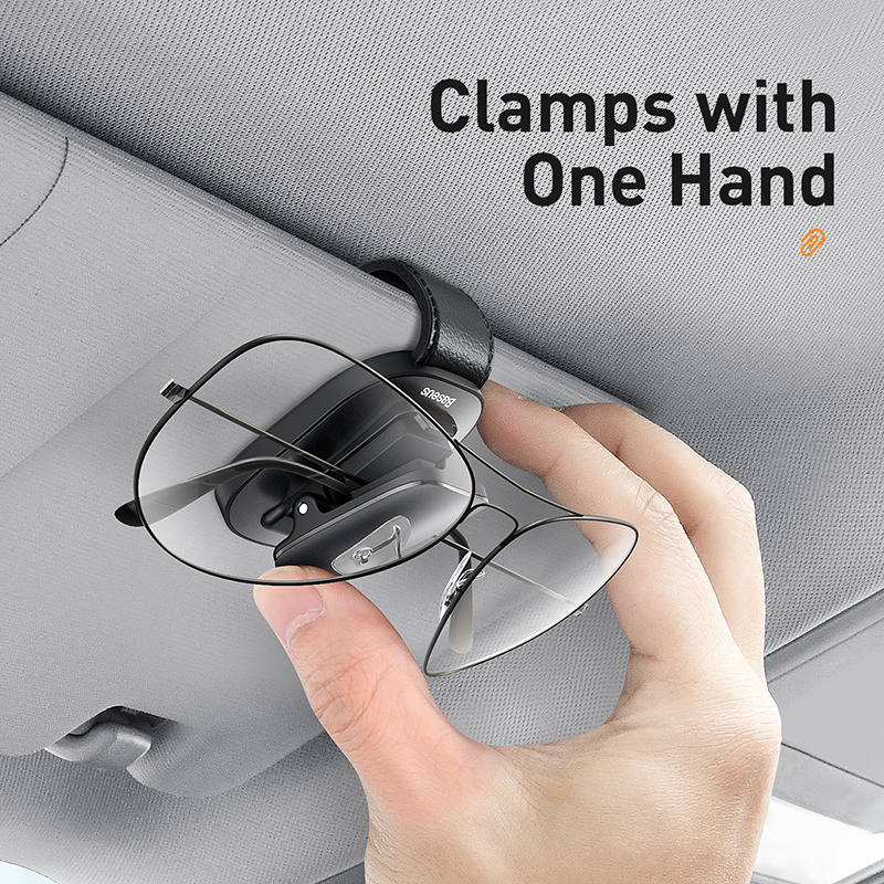 Giá Treo Kính Kẹp Thẻ Phụ Kiện Xe Hơi BASEUS Platinum Vehicle Eyewear Clip (Clamping Type / Paste Type)