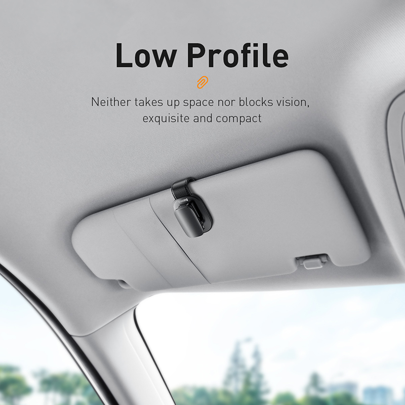 Giá Treo Kính Kẹp Thẻ Phụ Kiện Xe Hơi BASEUS Platinum Vehicle Eyewear Clip (Clamping Type / Paste Type)