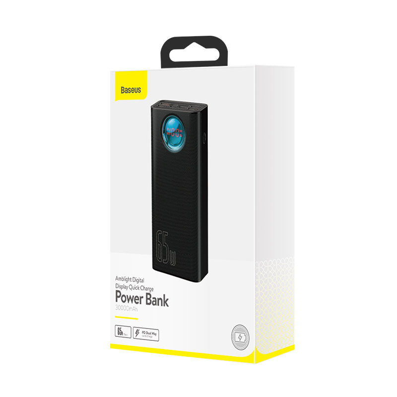 Pin Sạc Dự Phòng BASEUS BS-30KP365 Dung Lượng 30000mah - 65W Sạc Nhanh QC3.0 Cho iPhone, iPad, Laptop