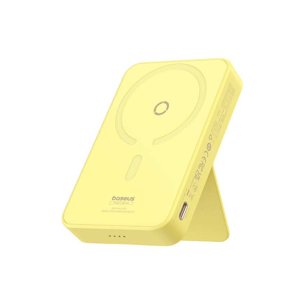 Pin Sạc Dự Phòng Không Dây 15w Baseus Cho iPhone 12 13 14 15 MagPro Magnetic Power Bank Wireless Hít Nam Châm 5000mAh