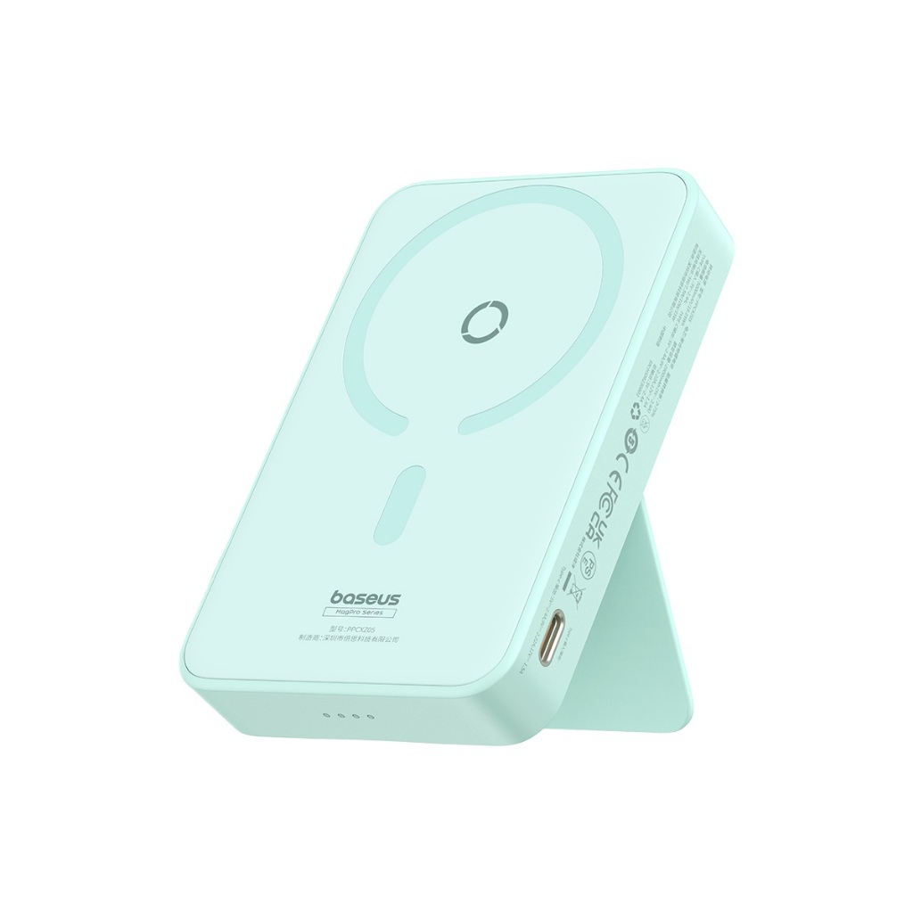 Pin Sạc Dự Phòng Không Dây 15w Baseus Cho iPhone 12 13 14 15 MagPro Magnetic Power Bank Wireless Hít Nam Châm 5000mAh