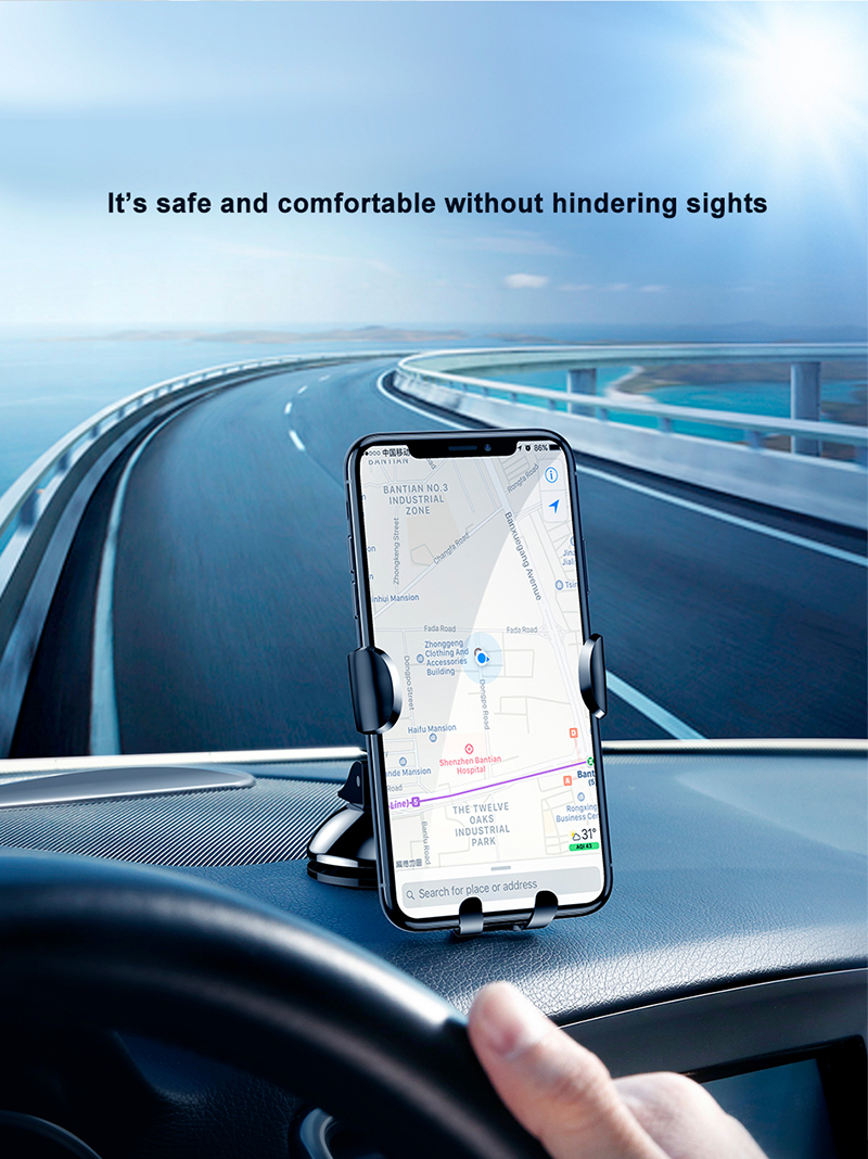 Giá Đỡ Kẹp Điện Thoại Xe Hơi BABSEUS SUYL-XP Gắn TapLo Thiết Kế Sang Trọng Hiện Đại Chắc Chắn Phù Hợp Mọi Loại Xe