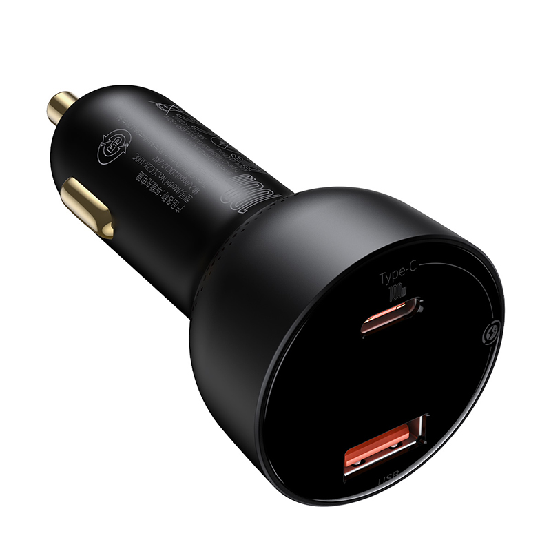 Tẩu Sạc Nhanh Ô Tô 100w BASEUS  1 Cổng USB 1 Cổng PD Công Nghệ Sạc Nhanh Quick Charge QC 3.0 Sạc Đa Thiết Bị, Công Suất Mạnh Mẽ, An Toàn Cho Mọi Chuyến Đi