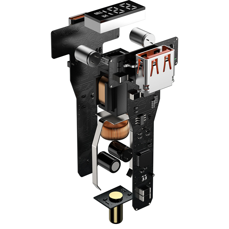 Tẩu Sạc Nhanh Ô Tô 100w BASEUS  1 Cổng USB 1 Cổng PD Công Nghệ Sạc Nhanh Quick Charge QC 3.0 Sạc Đa Thiết Bị, Công Suất Mạnh Mẽ, An Toàn Cho Mọi Chuyến Đi