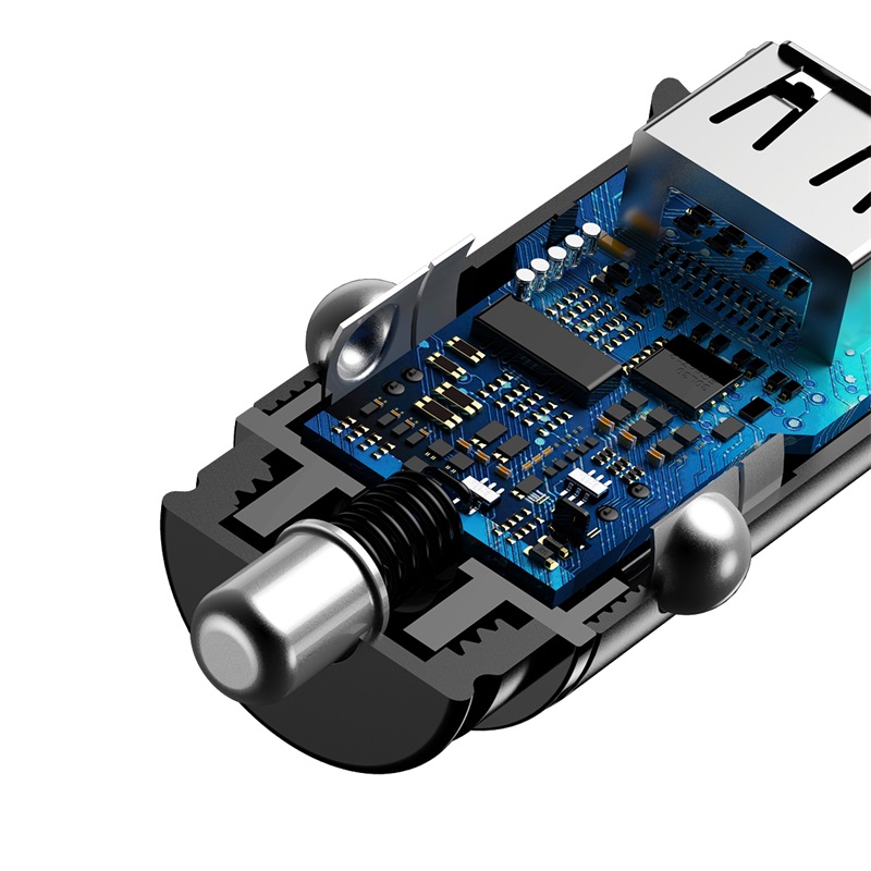 Tẩu Sạc Nhanh 30W BASEUS CCALL-YS01 1 Xe Hơi, Ô Tô Cổng USB 1 Cổng Type C PD Tích Hợp QC 3.0, QC 4.0, PD 3.0